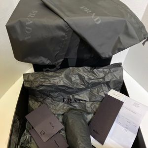Prada box with dust bags
